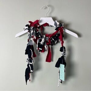 Red, White & Black Cow • 66” / OS / Twisted Threads Accessory